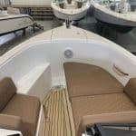 Elegant interior of the Rand 27 Majestic II with modern seating